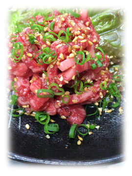 まるたつ商店の焼肉,ユッケ